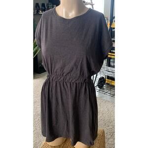 Women's grey cinch waist dress sz Small